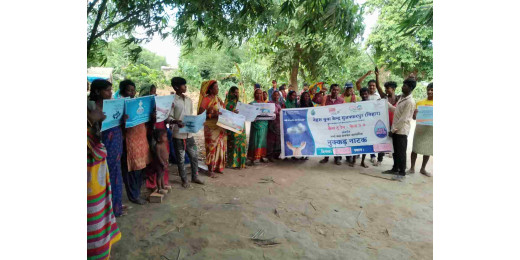 कैच द रेन परियोजना के अंतर्गत चलाया गया जल संचयन अभियान